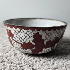 Chinese Cloisonne Floral Bowl